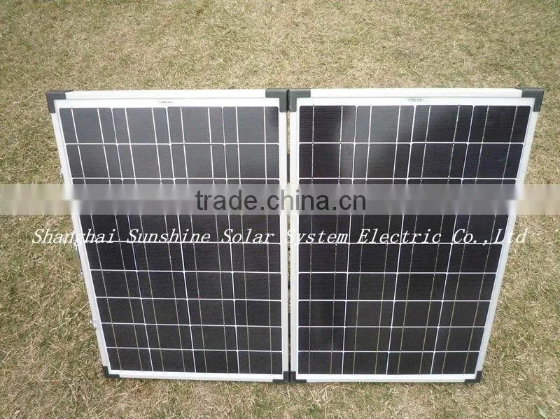 Factory direct 120w portable folding solar panel for outdoor use
