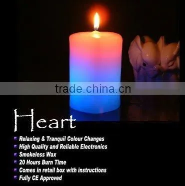 led candles with real flame/led wax candle