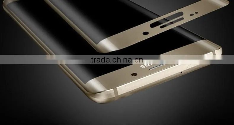 2016 Newest 3D Hot Curved Tempered Glass Screen Protector For Samsung Galaxy S6 Edge Plus Curved Tempered Glass