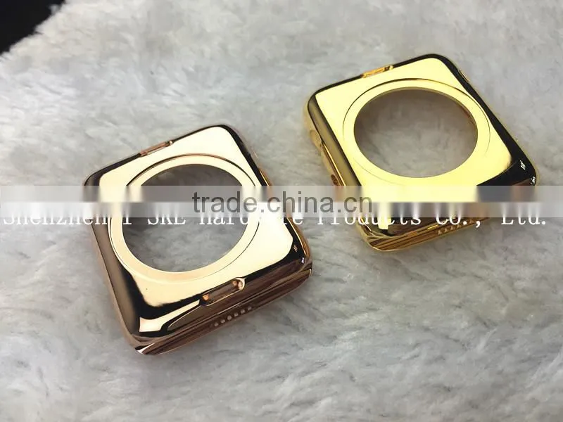 factory I-SKE stainless steel 18kt rose gold for apple watch housing