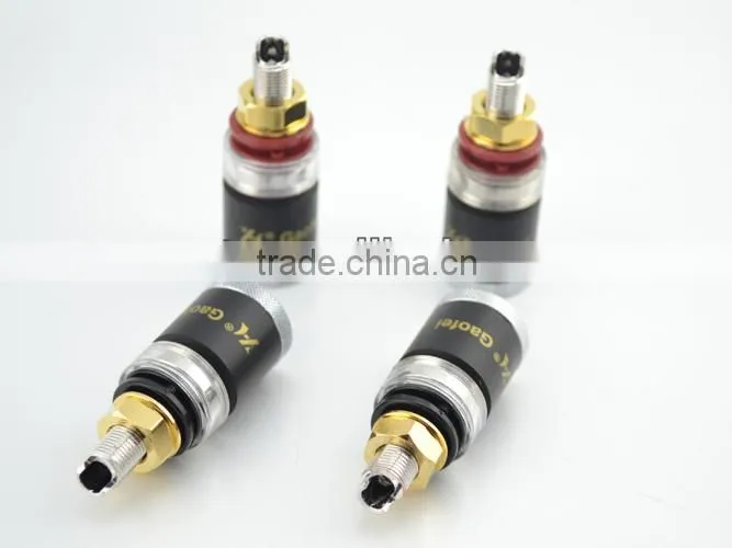 HI-END Pure Copper Rhodium Plated Amplifier Speaker Terminal Binding Post