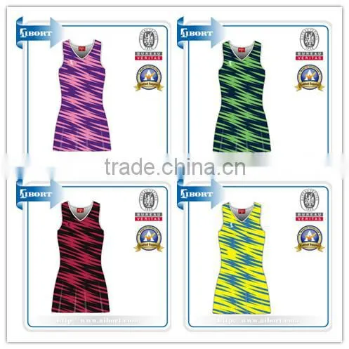 SUBNT-574-1 sleeveless netball wear netball dress