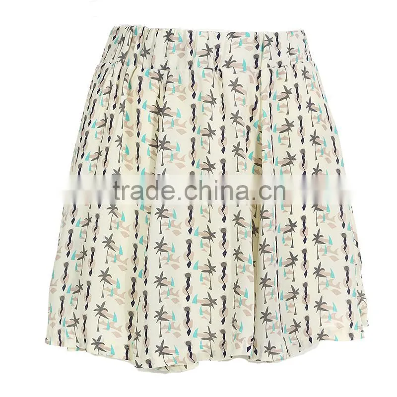 Fashion Casual printed lady skirt