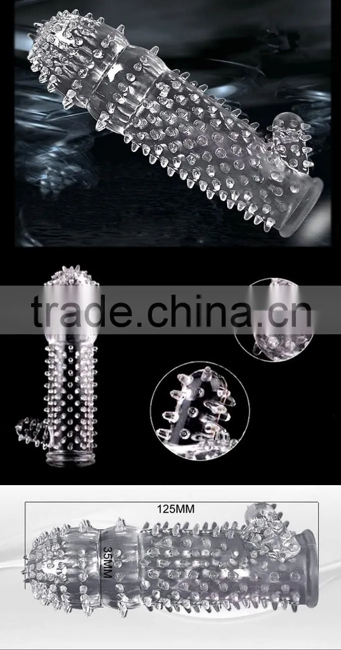 deluxe condom waterproof vibrating condom clear sexy condom
