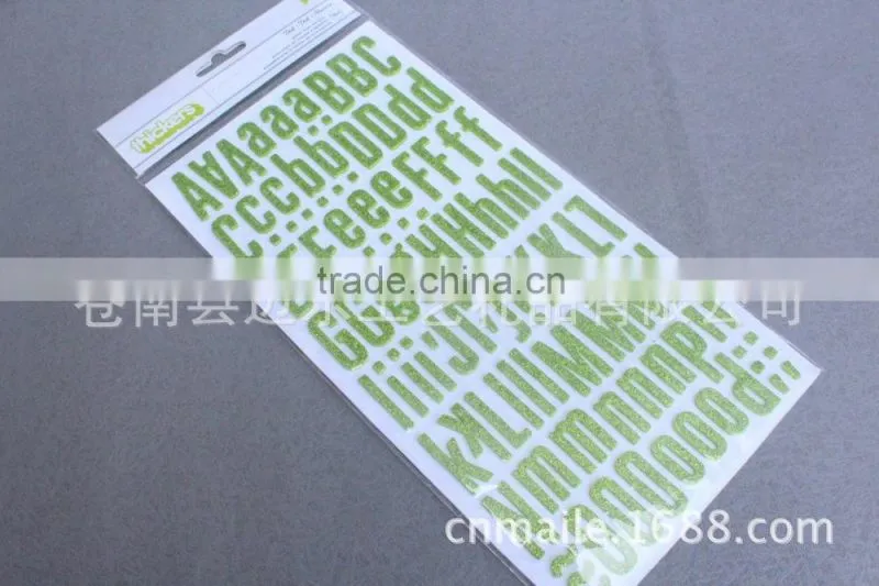 PVC Transparent glitter sticker