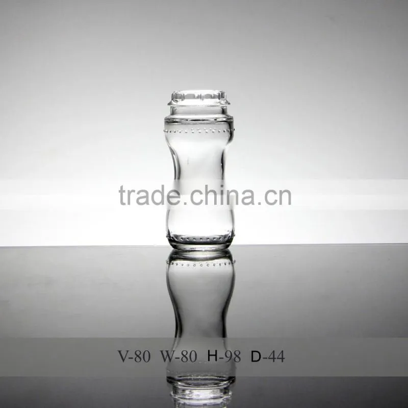Manufacturer Sales Glass Spice Shaker Bottles/ jars 80ml