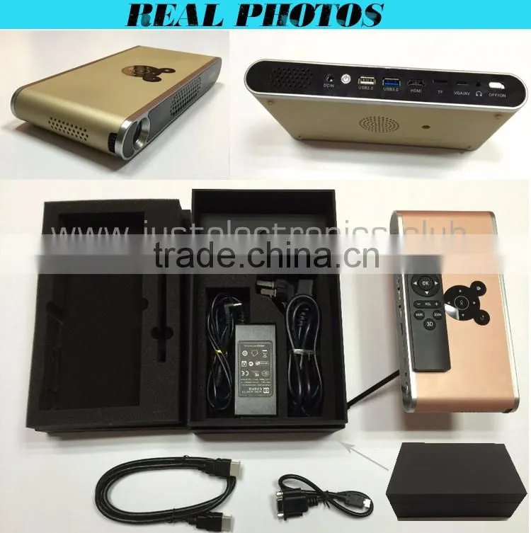 Factory Directly Mini Protable High Lumens Build In Android Smart TV Box Data Show Projector