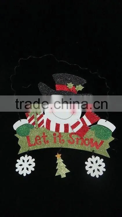 SNOWMAN LET IT SNOW CHRISTMAS ORNAMENTS OUTDOOR