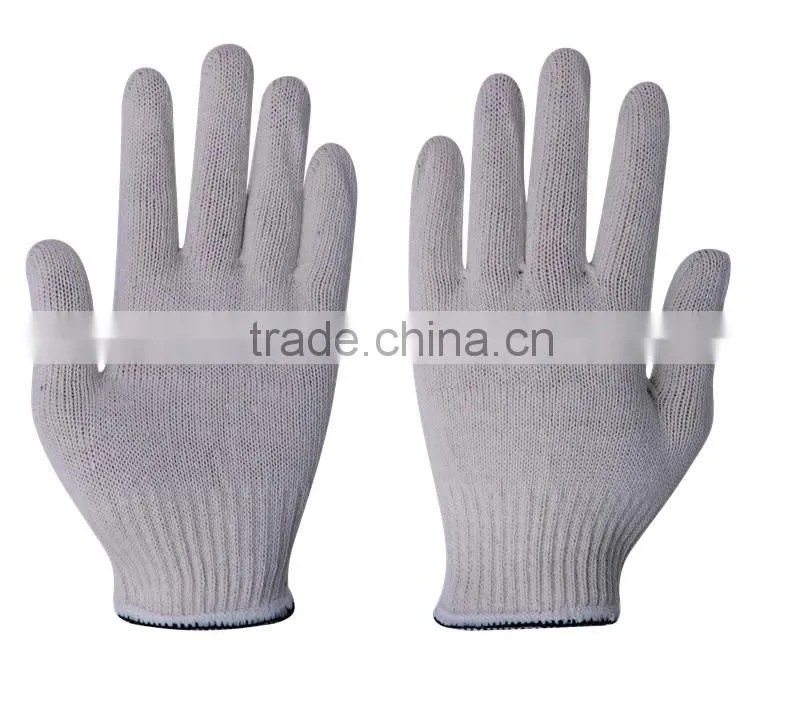 cheapest mixed colorful kintted cotton gloves made in China