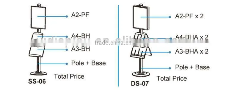 Multifunction literature holder stands
