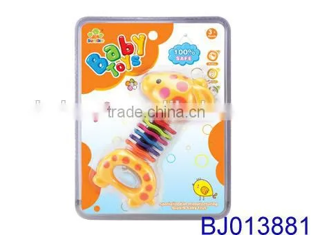 Wholesale cheap baby toy funny plastic baby rattles bell
