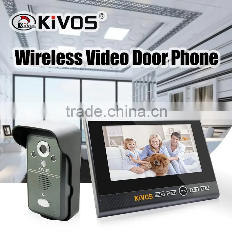 7 inch color screen digital villa long range cordless door phone