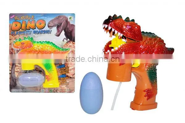 CB1803117 Wholesale Summer Toys 6 Flashing Light Outdoor Toys Eletric Dinosaurs Bubble Gun with Double Bubble Water