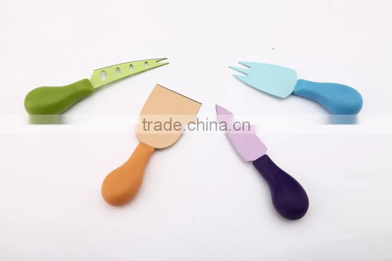 LFGB/FDA High quality and new product stainless steel cheese knife set