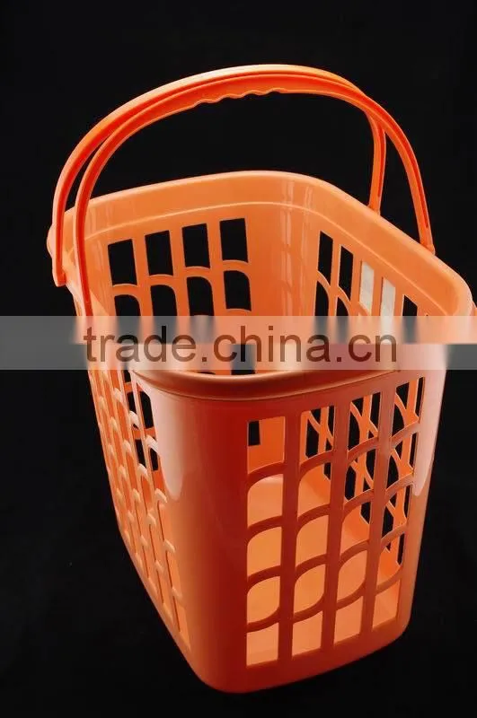 Plastic storage basket, basket