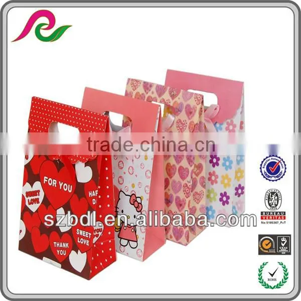 Wonderful designed china custom printe jewelry bag paper purse gift bag