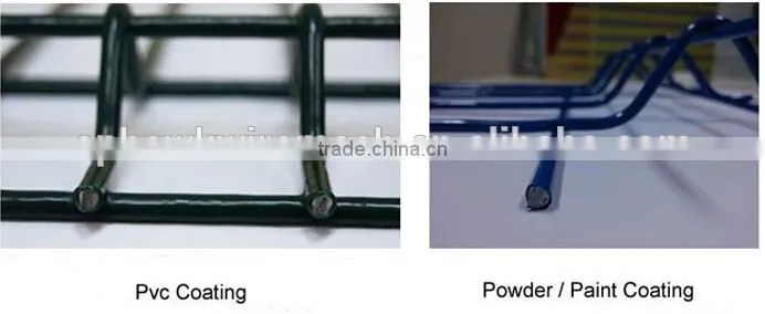 2015 hot sale PVC and galvanized welded wire mesh panels fence with Top quality
