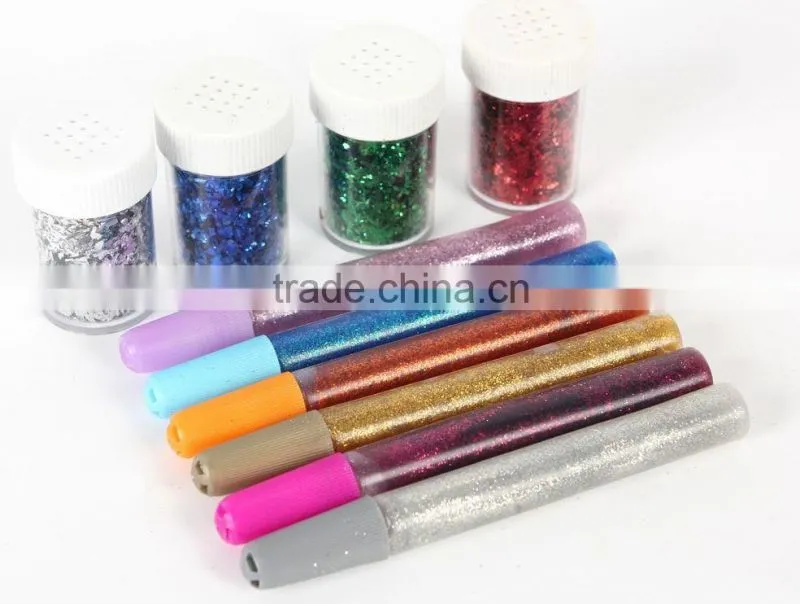 automatic glitter glue filling capping machine set