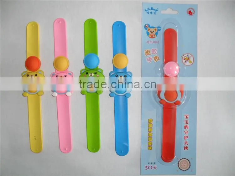 Carton shape for Children Snap slap anti-mosquito silicone bracelet