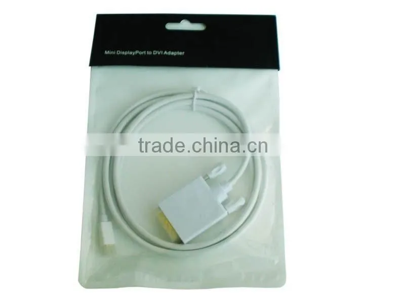 6FT White Mini DP DisplayPort to DVI Adapter Cable For Microsoft Surface Pro