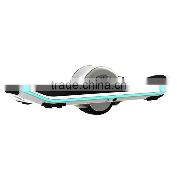Colorful mini smart self balance hoverboard one wheel electric chariot scooter self balancing scooter with LED and Bluetooth