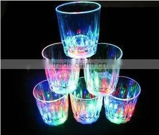 mini flasing LED cup LOGO printed plastic cup advertising LED cup