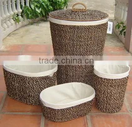 Vietnam bamboo basket with liner