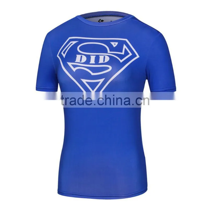 Ladies DC Comics Superhero Wonder Women/Bat-men/ Captain America Athletic T Shirt Compression Bodybuilding Tee Tops