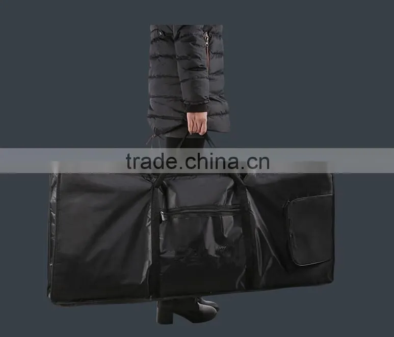 black rectangular keyboard dust cover waterproof 61keys backpack portable handbag