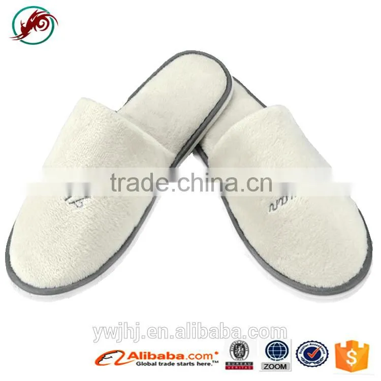Latest Soft Sole Slippers Velvet Hotel Slipper Ladies Flat Slipper(HJCT1000)