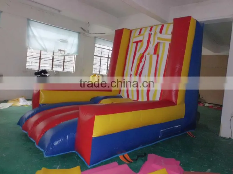 Hot commercial inflatable stick wall with suits wall for sale
