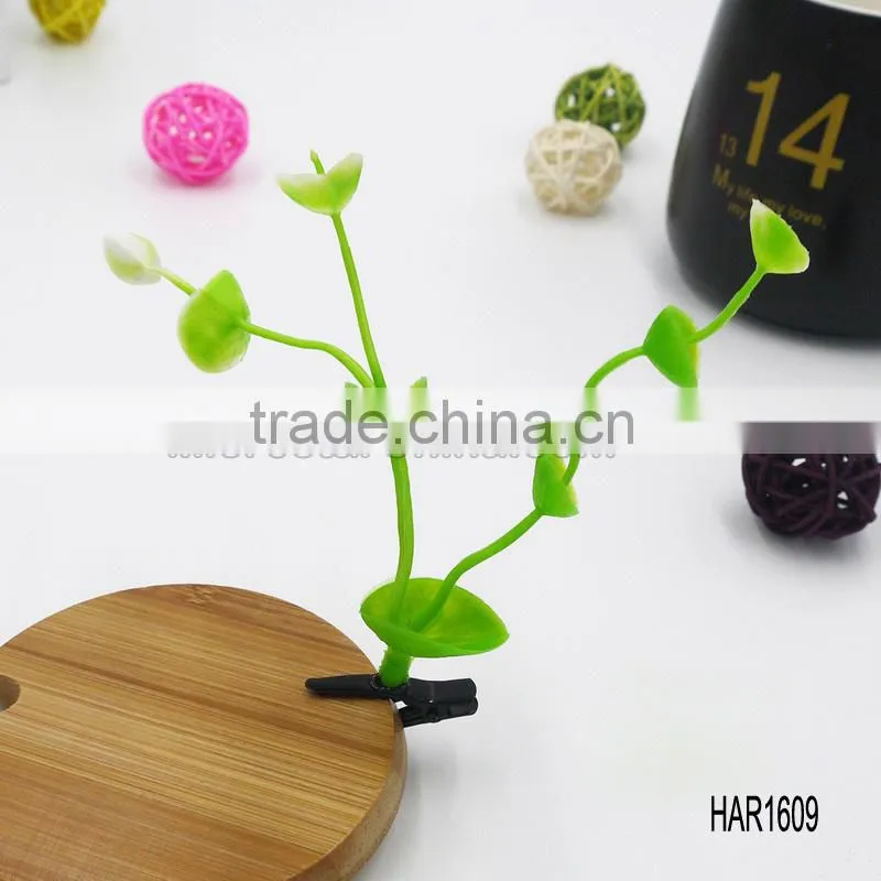 2015 Hot Holiday Gifts Bean Sprout Hairpins Bean Sprouts Flower Fruits Plants Grass Antenna Hairpins