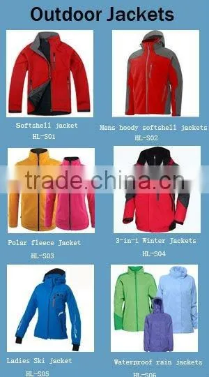 men's winter softshell jacket and outdoor jacket