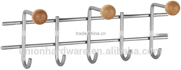 Decorative Metal Wall Mount Key Rack Coat Hat Clothes Hook Rack with Heavy Duty Hanger Hook