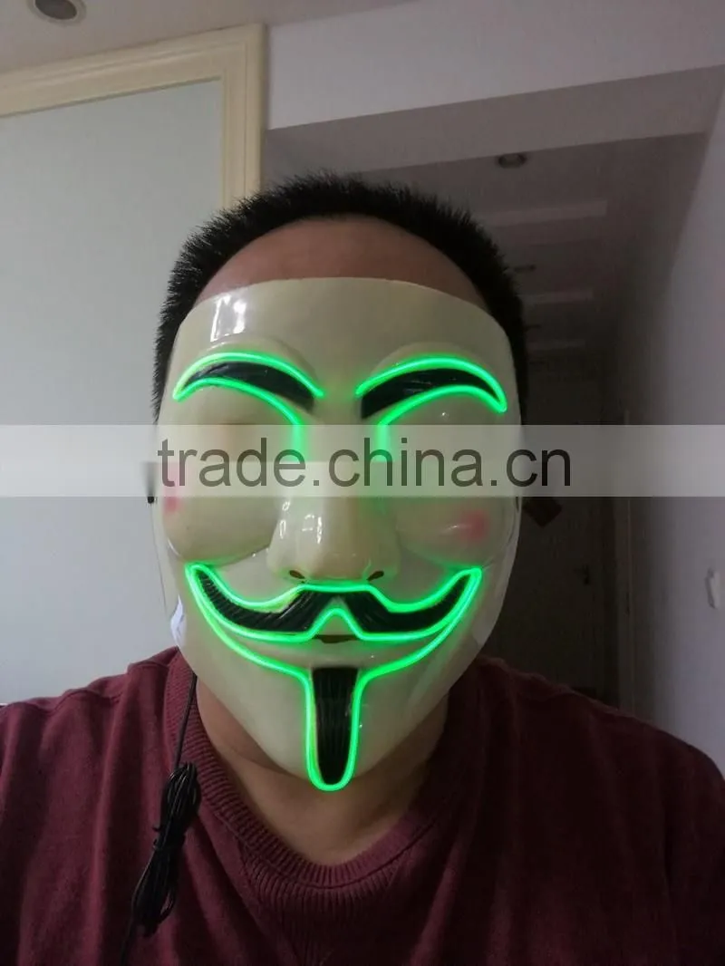 EL WIRE Mask / el wire party mask / el flashing mask
