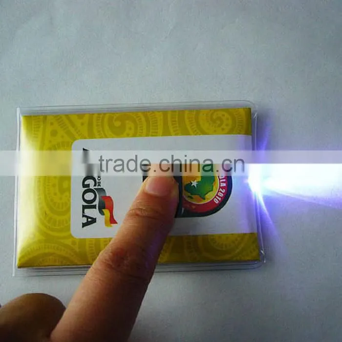 Promotional gift mini pocket led light card