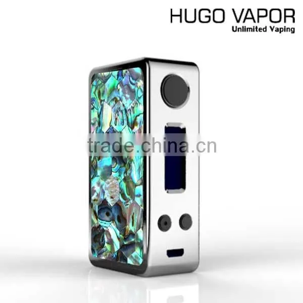 2016 Unit Desig Vape Mod With Real New Zealand Abalone Shell 80W Box Mod  Boxer Mod Hugo Vapor
