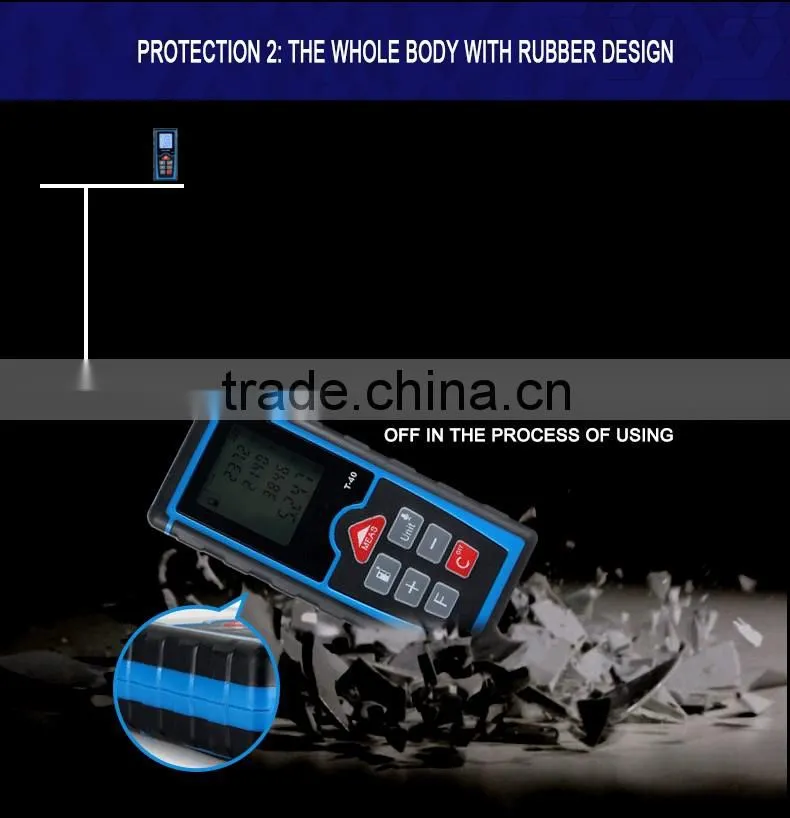 Laser Distance Meter with intelligent voice broadcast