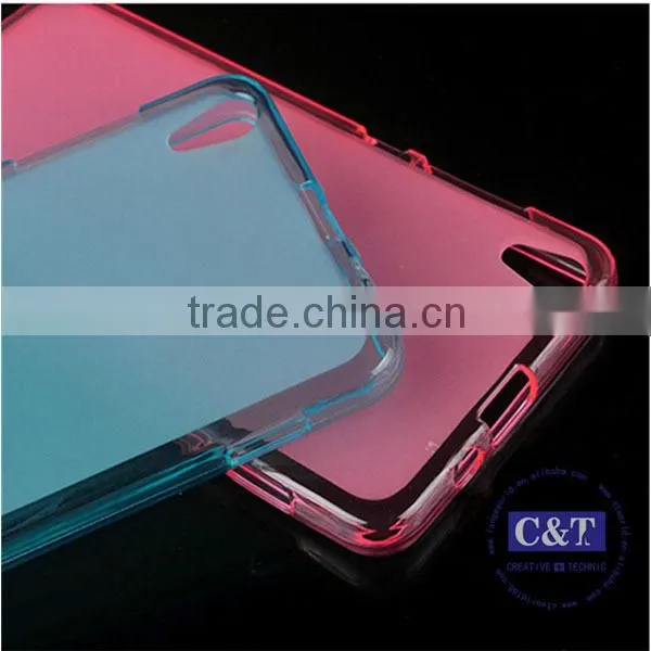 C&T Transparent Soft Silicone TPU Back Cover Case for Lenovo S850