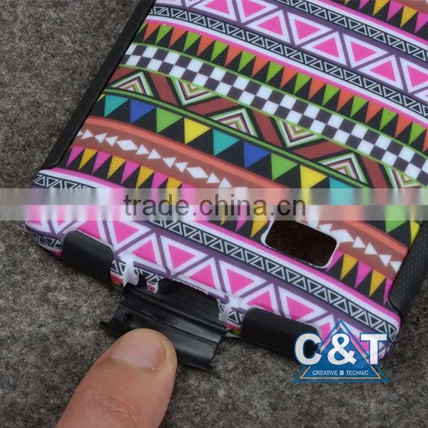 C&T Hot triangle printing 2 in 1 combo case For LG L FINO D290 / D295 phone