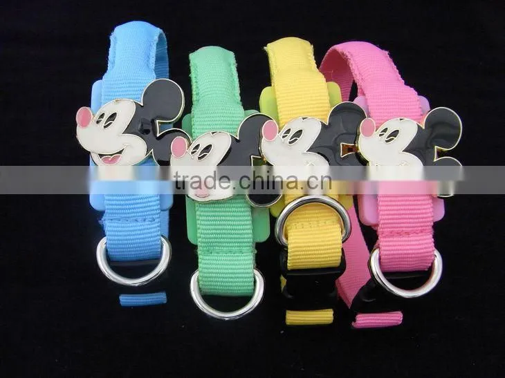 small cute silicone dog & cat led collar