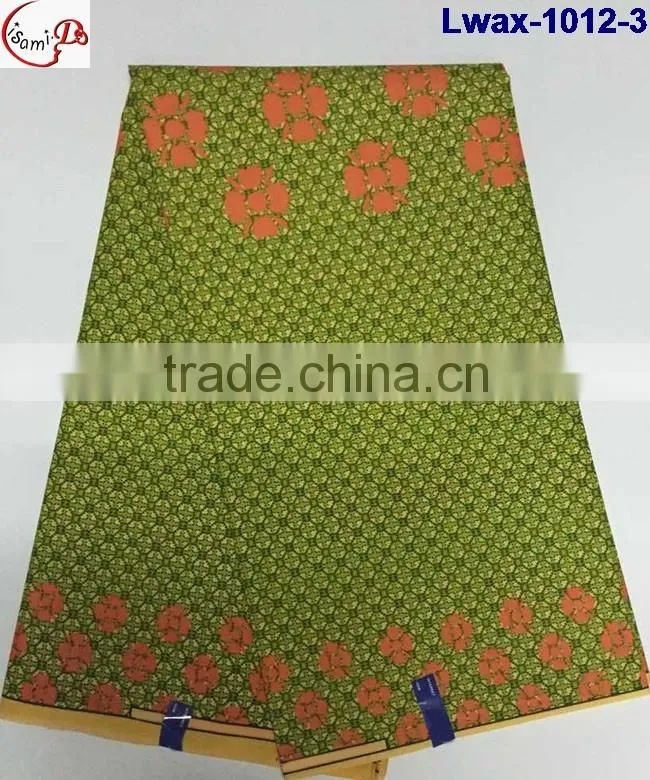 Lwax-1012-12 aqua African Jacquard style cheap wholesale african wax print fabric