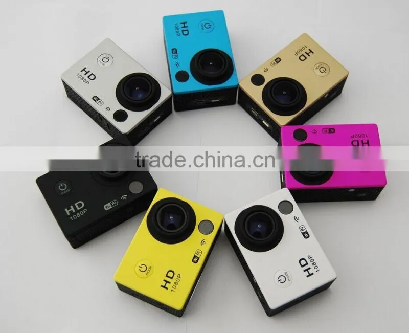 Outdoor wifi Sport camera, sport vedio camera, WIFI underwater Full HD 1080p sports camera
