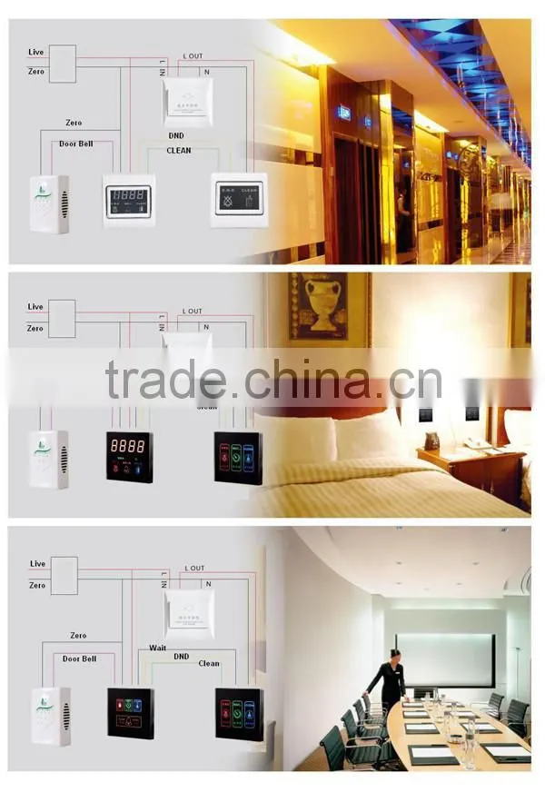 Supply pretty hotel doorbell touch panel switch with cheap price