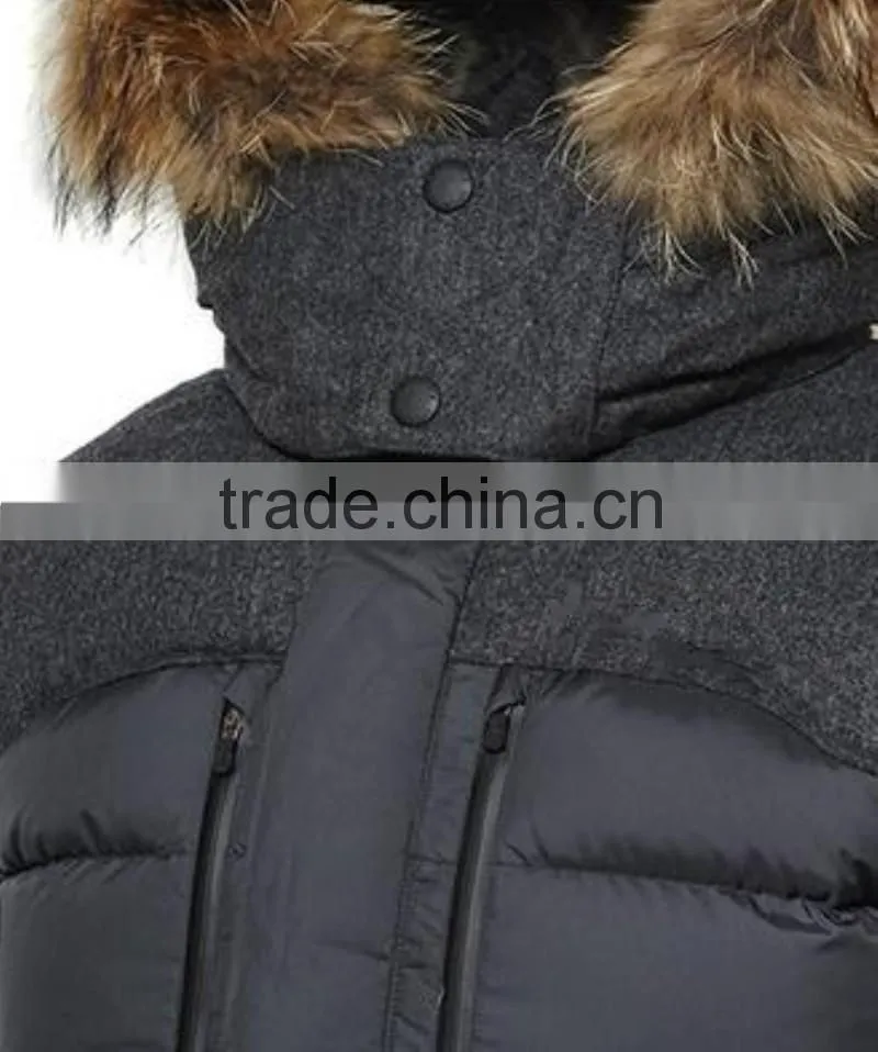 2016 fashion cheap men's hoodie down jacket warm down coat