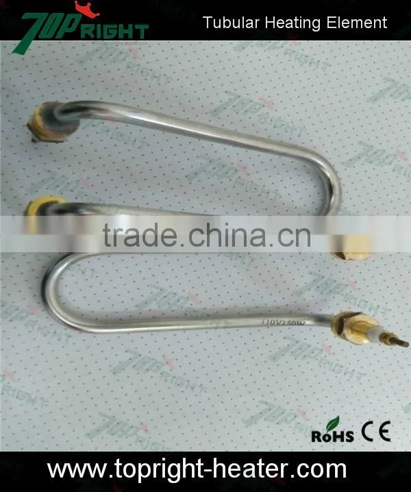 Topright-made 3kw industrial finned tubular heater water heating element