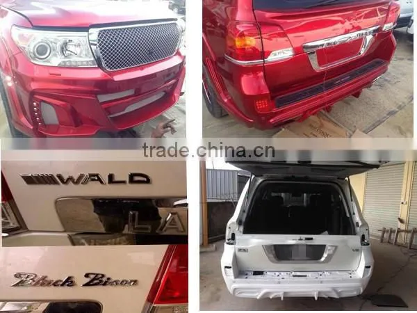 Land Cruiser LC200 W Style Body Kits Land Cruiser V8 FRP Material Auto Car Replacement Parts