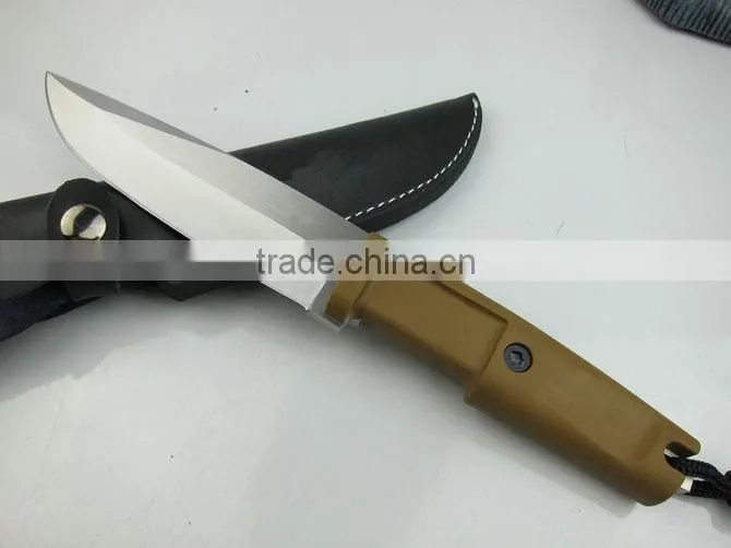 OEM rubber handle fixed blade hunting knife