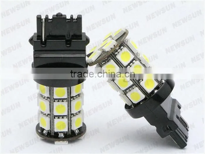 3.6W 3156 Led bulbs 27 LED brake stop Light Bulb, 360 lighting beam Amber/Yellow White RED green blue led running light 12V 14V