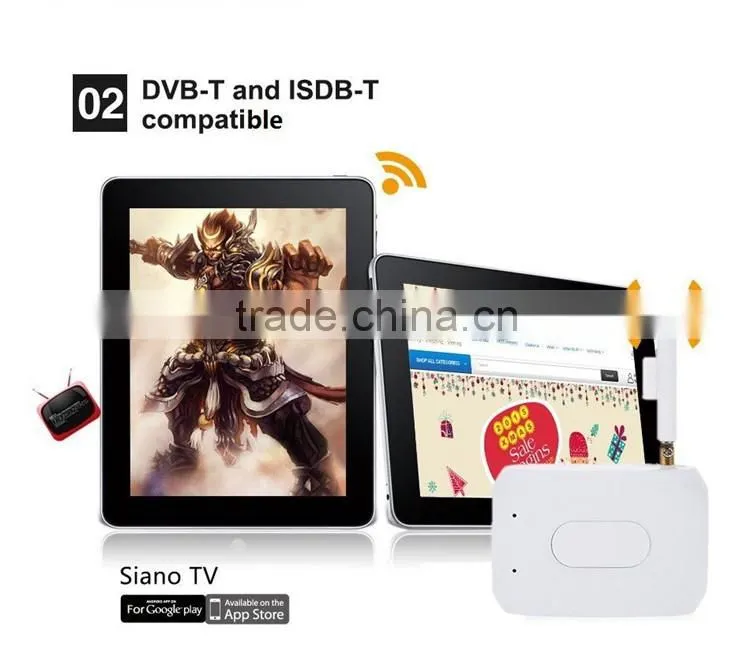 DVB-T ISDB-T DTV Link Digital TV Tuner Receiver for IOS and Android Phone/Pad